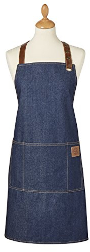 Cooksmart Kitchen Apron Oxford-Schürze, Baumwolle, Indigo, 70 x 80 cm