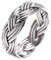 Windalf Celtic Ring Calla h: 0.6 cm Asatru Flechtring Hochwertiges Silber (Silber, 54 (17.2))