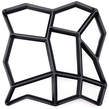 ieenay DIY Betonform Schalungsform Gießform Plastikformen für Beton, Pflastersteine, Terrassenplatten,Trittplatten und Gehwegplatten für Garten, E