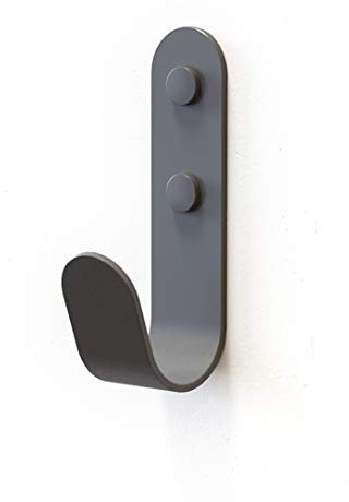 The Hairpin Leg Co. Metal J Wall Hooks Single - Grey
