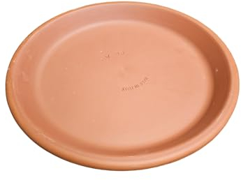 Pflanzenteller | Teller | Vogeltränke aus Terracotta Verschiedene Größen -Echt Terracotta- Ideal für Pflanzgefäße, Blumen- und Übertöpfe -Italienisch- Frostfest und Witterungsbeständig (42cm)