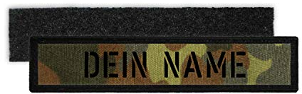 Copytec Patch Bundeswehr Namens-Schild Flecktarn Schablonen Schrift BW #32068