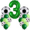 Fußball Geburtstagsdeko 3. Jahr - Luftballon und Deko Set für Kinder Fussball Party - Junge 3. Geburtstag