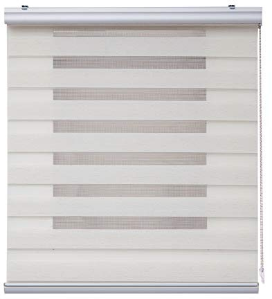 Estores Basic - Rollo für Nacht und Tag Top, Rollo für Fenster und Türen, hochwertige Verarbeitung, Leinen, 100 x 250 cm