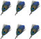 WDhomLT Hommes Femmes Vintage Plume De Paon Broche Broches De Mariage Costume Corsage Revers Broches Broche, 6pcs