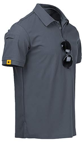 ZITY Mens Polo Shirt Short Sleeve Moisture Wicking Athletic Golf Polos L