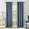 CUCRAF Vorhang 100% Blickdicht Leinen Gardinen mit Ösen Verdunklungsvorhänge Gardinen Himmelblau H225 x B140 cm 2er Set, Thermovorhang Kälteschutz Schallschutz Vorhang für Wohnzimmer Schlafzimmer