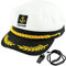 kapitänsmütze Matrosenmütze, Kapitänsmützen Herren Verstellbar Marine Accessoires, Partyhut Erwachsene Marine Mütze Damen Ideales Matrosen Kostüm Marine Hut Kapitän Accessoires