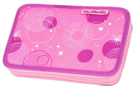 McNeill Etui gefüllt, mit 2 Reißverschlüssen - Kollektion 2024 (PINKY)