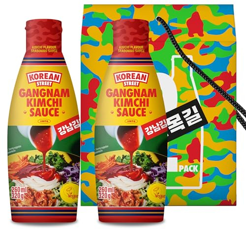 [Korean Street] Gangnam Kimchi Sauce Special Duo (320g *2)- Sauce croustillante Chilli chaude et sucrée à base d'une saveur authentique de kimchi coréen pour une cuisson facile à la maison