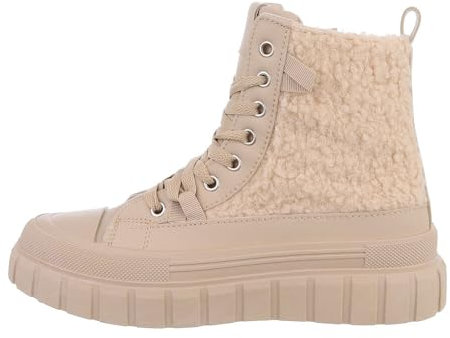 Ital Design Damenschuhe Freizeitschuhe Sneakers High, PC207-, Kunstleder, Hellbraun, Gr. 38
