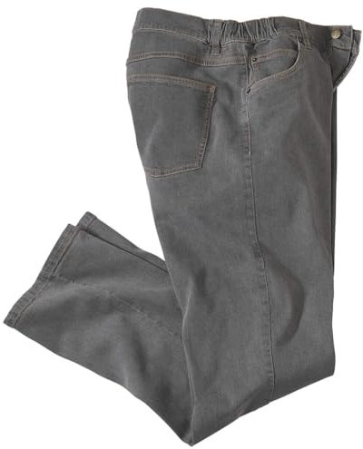 ATLAS FOR MEN - Le Jean Regular Stretch Confort Gris - 44
