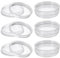QUARKZMAN 12 Pièces Patins pour Meubles Ronds Antidérapants Transparents, 1-7/8 Patins de Chaises en Plastique Protège-Sols pour Moquettes pour Dessus de Table en Verre