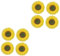 Cabilock 8 STK Sonnenblumenschmuck Hochzeitsblumengirlande Künstliche Blumengirlande Sonnenblumen Aus Seide Dekoration Gefälschte Sonnenblume Künstliche Sonnenblumenköpfe Tischgirlande