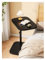 C-Tisch Beistelltisch, Sofa-Tabletttisch, höhenverstellbar, 360° schwenkbarer TV-Tabletttisch, darunterschiebbare Couchtische for Wohnzimmer, Schlafzimmer und kleine Räume(Schwarz)