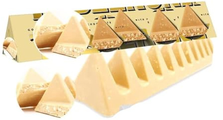 Golden Caramel With Honey & Almond Nougat Chocolate Bar 360g (1 Bar)