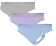 adidas Damen Low Rise Thong (3 Pack) - Sport Active Essentials Cotton - String - Bequeme Unterwäsche