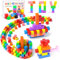 AQXONG 48Pcs Magnetische Bausteine Spielzeug, Magnetisches Bauspielzeug, Puzzle Baustein, Magnetisches Konstruktions Spielzeug für Kinder, Geeignet für Jungen und Mädchen ab 3 Jahren