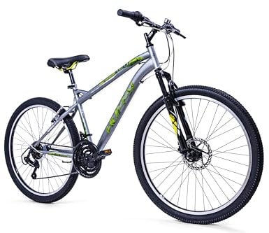 Huffy Extent Mountainbike 26 - Matte Gunmetal 18-Gang, Grau