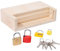 RORPOIR Juguete Educativo De Madera Caja De Aprendizaje Candado Montessori 1-2-3 Años