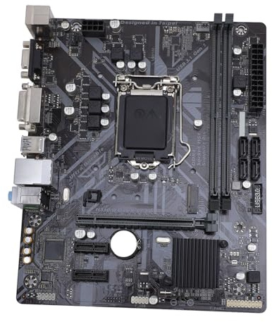 H310M D2VX SI 2.0 Computer Motherboard, 2 DDR4 DIMM M ATX PCI E 3.0 Desktop Motherboard for LGA 1151 8th Gen I7 I5 I3 Core, 1x PCIE X16, 4x SATA III, M.2 Slot, VGA, DVI, USB2.0