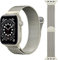 Ainiv Metallo Cinturini Compatibile con Cinturino Apple Watch 38mm 40 mm 41mm 42mm, Cinturini Maglia Milanese Regolabili Magnetiche, per iWatch serie 10, 9, 8, 7, 6, 5, 4, 3, 2, 1 SE, Starlight