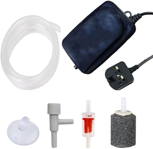 1PCS 30dB acquario pompa aria 3L/min 3W pompa di ossigeno, adatto per 100-200L acquario pompa ossigeno