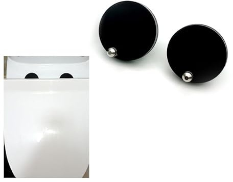 2Pcs/lot Black Matt Stainless Steel Toilet Seat with Top Fix Hinge Soft Release Quick Fit for Home Bathroom Accessories