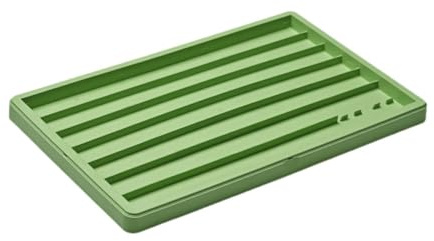 NonMiFyR Storage Box for Keycaps, Stackable Collection Box, Lightweight Organizer, Sturdy Container for Mechanical Keyboard Keycaps, Green