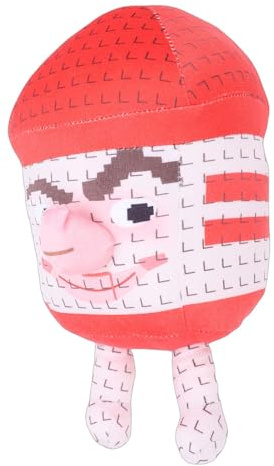 Topiky Plüschfigur, Weiches, Bezauberndes Spiel, Sammlerstück, Geschenk, Gefüllter Plüsch für Fans, Mädchen, Erwachsene, Geburtstagsdekoration (rote Mütze)