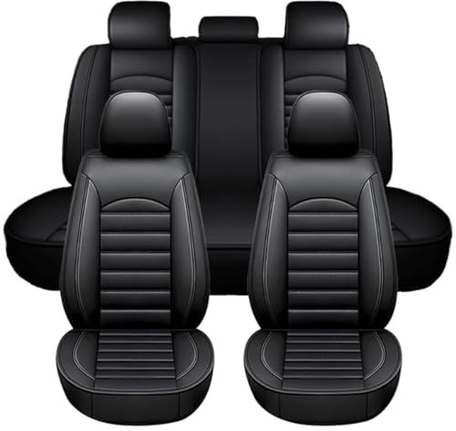 ECMWFPEJT Sitzbezug für Renault Clio 2019-2024 2025 2026, Autositzbezüge Leder Komplettset, 360 All-Inclusive Sitzschoner Auto mit Reißverschluss