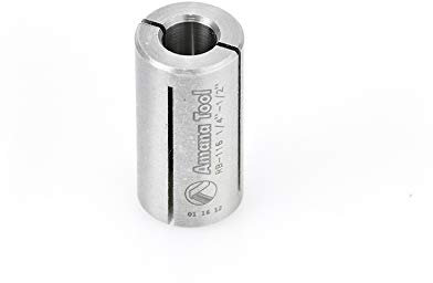 Amana Tool - RB-116 High Precision Steel Router Collet Reducer 1/2 Overall Dia x 1/4 Inner