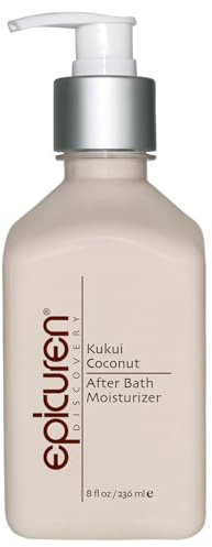 epicuren DISCOVERY Kukui Coconut After Bath Body Moisturizer, 8 Fl Oz