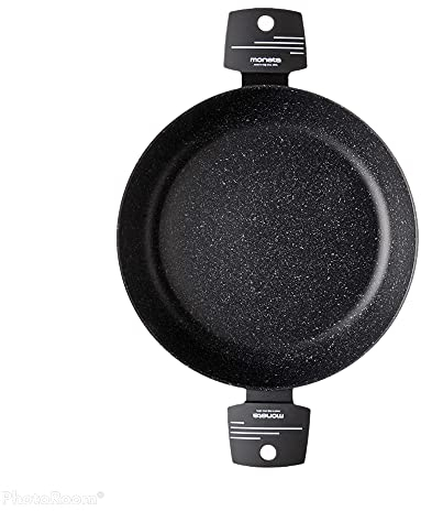 Moneta Zeus Induction Cacerola Baja, Aluminio, Negro, 28 cm