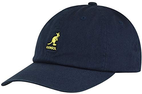 Kangol Unisex Washed Baseball Baseballkappe, Blau (Marineblau), Einheitsgröße