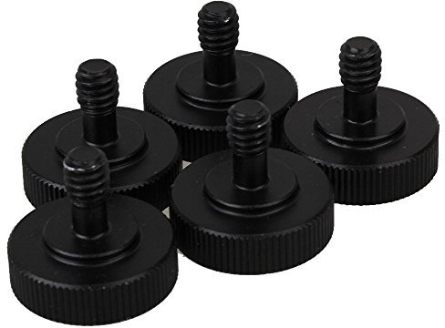 1/4 Male to 1/4 Female Screw Adapter for Camera Tripod L Type Flash Bracket Stand Pack of 5