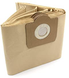 vhbw 10 Staubsaugerbeutel Filtertüten aus Papier kompatibel mit Staubsauger Saugroboter Mehrzwecksauger Alaska WVC 1600 (R)
