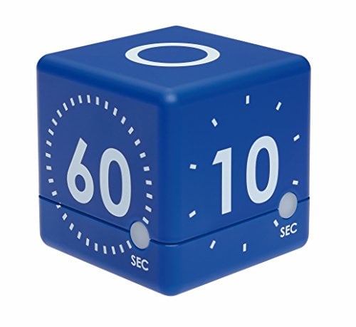 TFA Dostmann Digitaler Cube Timer, 38.2036, ideal für Spiele oder Workouts, 4 eingestellte Ablaufzeiten, optisches und akustisches Ablaufsignal, L 60 x B 60 x H 60 mm