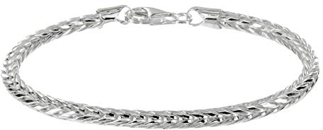Avesano Königskette Armband Herren 925 Silber 3 mm, Königsarmband Männer, Herrenarmband Länge 21 cm, 102083-021