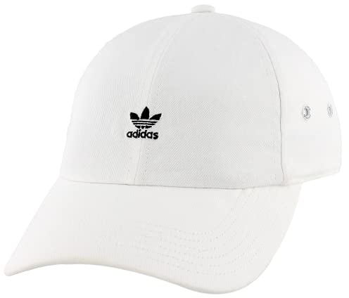 adidas Originals Damen Mini Logo Relaxed Cap, Damen, Hut, Originals Mini Logo Relaxed Cap, Weiß/Schwarz, Einheitsgröße