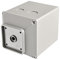 Heschen Master Switch Caja exterior LW28-63/4 funciona para interruptor de leva giratorio universal SZW26-63 660V 63A 3 posiciones 3 fases