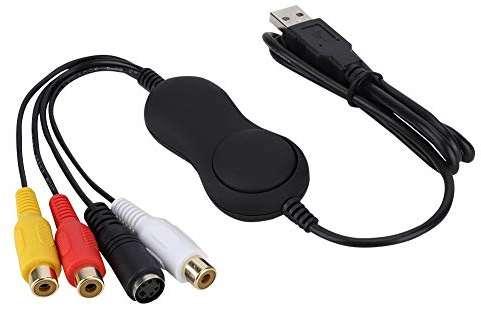 Bewinner Universal USB2.0 UVC-Videoaufnahmekarte mit 4 Anschlüssen Analoger Video-Grabber Microsoft-Soundkartenadapter HD-TV-Videorecorder Für Windows, für Mac, für Linux