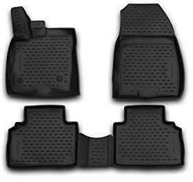 Element 3D Gummimatten Set passend für Ford Tourneo Courier | 2014-2024 | 100% passgenaue Auto Fußmatten, robuste Universal Fußmatte Auto, Gummimatten Auto, Auto Fussmatten Gummi