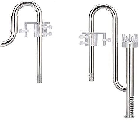CENPEK Lily Pipe Oberflächenkescher aus Edelstahl für Aquarien, Einfluss und Ablauf