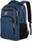 marcello Laptop Backpack with USB Charging Port,Anti-Theft Business Laptop Backpack with Breathable Padded Shoulder Strap, Water Resistant Computer Rucksack for School/Work/Travel (17.3 Inch, Blue)