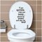 Deko Aufkleber WC Deckel Toilettendeckel Bad Badezimmer Klo Funsticker Toilettensitz Klodeckel lustiger Spruch selbstklebend (K153-04 if you sprinkle)