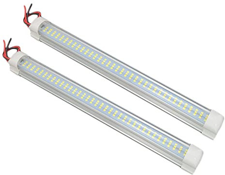 fdsfd 12V LED 12V Luces LED para Interiores Lior Tira LED 12 voltios LED Blanco con Interruptor Encendido/Apagado Tira luz para remolques Carga Cerrados automóviles