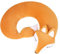Nackenkissen U Form Nackenhörnchen Memory Foam Reisekissen Niedliche Tierform Kopfstütze Kinder Baby Schlafkissen Ergonomisch Stützkissen Weich Erwachsene Nackenstütze für Auto Flugzeug Zug Büro