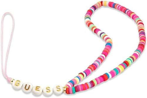 Guess Handy-Bänder GUSTGMPP Phone Strap Mehrfarbig rosa Heishi Beads