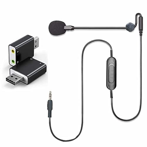 SaharaGaming attachable & detachable UNI Mute Switch Microphone (External Sound Card)